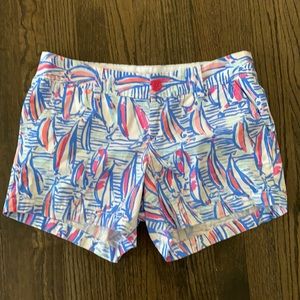 COPY - Lilly Pulitzer Callahan Shorts Red Right Return 8